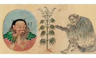 Shen Nong with Cannabis Sativa
